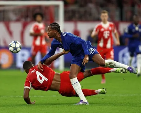Chelsea's manager rages as the German giants center-back Jonathan Tah avoids sending-off during Champions League setback